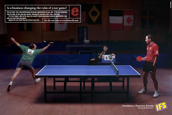 Is e-business changing the rules of your game? Table tennis